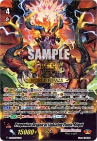 Progenitor Dragon of Lightning Flame, Gilgal - Bushiroad Event Cards - Cardfight Vanguard card