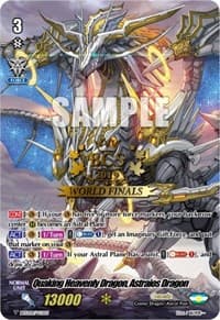Quaking Heavenly Dragon, Astraios Dragon - Bushiroad Event Cards - Cardfight Vanguard card