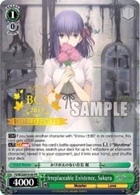 Irreplaceable Existence, Sakura - Bushiroad Event Cards - Weiss Schwarz card
