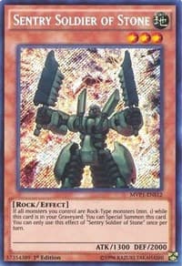 Sentry Soldier of Stone - The Dark Side of Dimensions Movie Pack: Secret Edition - YuGiOh card