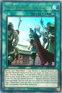 Ancient Warriors Saga - Three Visits - Ignition Assault - YuGiOh card