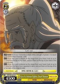 Eye of a Veteran Fighter, Dwarf Shaman - Goblin Slayer - Weiss Schwarz card