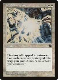 Righteous Fury - Portal Second Age - Magic: The Gathering card