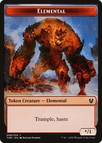 Elemental // Satyr Double-Sided Token - Theros Beyond Death - Magic: The Gathering card