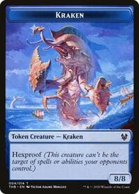 Kraken // Satyr Double-Sided Token - Theros Beyond Death - Magic: The Gathering card