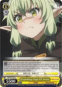 Exploding! High Elf Archer - Goblin Slayer - Weiss Schwarz card