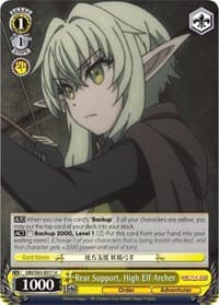 Rear Support, High Elf Archer - Goblin Slayer - Weiss Schwarz card