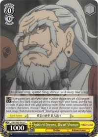 Spirited Dreams, Dwarf Shaman - Goblin Slayer - Weiss Schwarz card