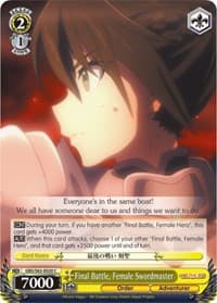 Final Battle, Female Swordmaster - Goblin Slayer - Weiss Schwarz card