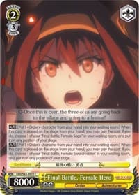 Final Battle, Female Hero - Goblin Slayer - Weiss Schwarz card