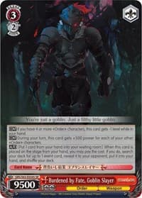 Burdened by Fate, Goblin Slayer (SR) - Goblin Slayer - Weiss Schwarz card