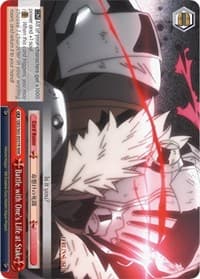 Battle with One's Life at Stake (RRR) - Goblin Slayer - Weiss Schwarz card