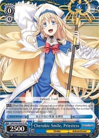 Cherubic Smile, Priestess (SR) - Goblin Slayer - Weiss Schwarz card