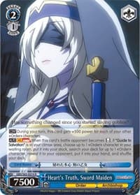 Heart's Truth, Sword Maiden - Goblin Slayer - Weiss Schwarz card