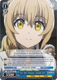 For the Future, Guild Girl - Goblin Slayer - Weiss Schwarz card