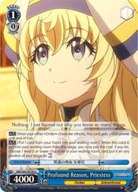 Profound Reason, Priestess - Goblin Slayer - Weiss Schwarz card