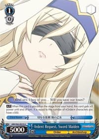 Ardent Request, Sword Maiden - Goblin Slayer - Weiss Schwarz card