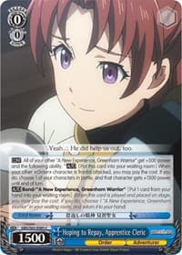 Hoping to Repay, Apprentice Cleric - Goblin Slayer - Weiss Schwarz card