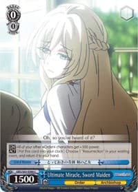 Ultimate Miracle, Sword Maiden - Goblin Slayer - Weiss Schwarz card