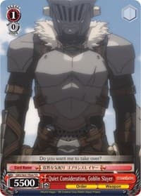 Quiet Consideration, Goblin Slayer - Goblin Slayer - Weiss Schwarz card