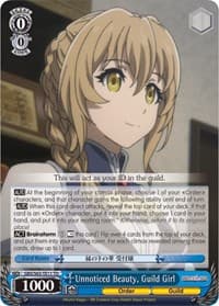 Unnoticed Beauty, Guild Girl - Goblin Slayer - Weiss Schwarz card