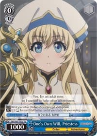 One's Own Will, Priestess - Goblin Slayer - Weiss Schwarz card