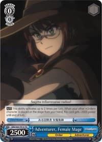 Adventurer, Female Mage - Goblin Slayer - Weiss Schwarz card