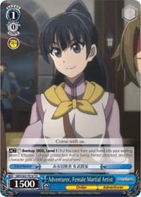Adventurer, Female Martial Artist - Goblin Slayer - Weiss Schwarz card