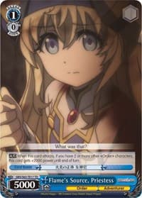 Flame's Source, Priestess - Goblin Slayer - Weiss Schwarz card
