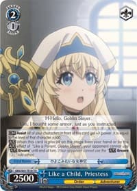Like a Child, Priestess - Goblin Slayer - Weiss Schwarz card
