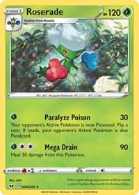 Roserade - SWSH01: Sword & Shield Base Set - Pokemon card