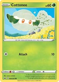 Cottonee - SWSH01: Sword & Shield Base Set - Pokemon card