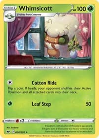 Whimsicott - SWSH01: Sword & Shield Base Set - Pokemon card