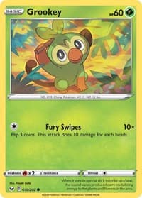 Grookey (010) - SWSH01: Sword & Shield Base Set - Pokemon card
