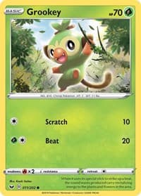 Grookey (011) - SWSH01: Sword & Shield Base Set - Pokemon card