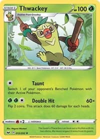Thwackey (012) - SWSH01: Sword & Shield Base Set - Pokemon card