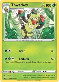 Thwackey (013) - SWSH01: Sword & Shield Base Set - Pokemon card