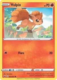 Vulpix - SWSH01: Sword & Shield Base Set - Pokemon card
