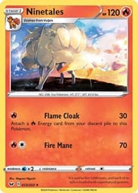 Ninetales - SWSH01: Sword & Shield Base Set - Pokemon card