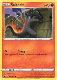 Salandit - SWSH01: Sword & Shield Base Set - Pokemon card