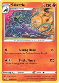 Salazzle - SWSH01: Sword & Shield Base Set - Pokemon card