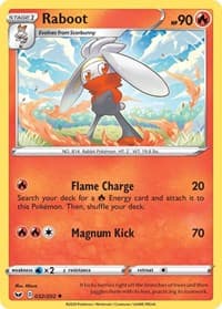 Raboot (032) - SWSH01: Sword & Shield Base Set - Pokemon card