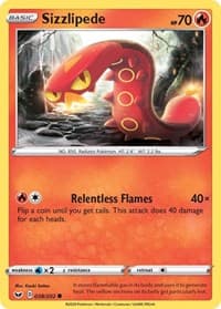 Sizzlipede (038) - SWSH01: Sword & Shield Base Set - Pokemon card