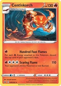 Centiskorch - SWSH01: Sword & Shield Base Set - Pokemon card