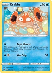 Krabby (042) - SWSH01: Sword & Shield Base Set - Pokemon card