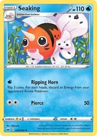 Seaking - SWSH01: Sword & Shield Base Set - Pokemon card