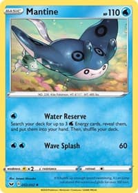 Mantine - SWSH01: Sword & Shield Base Set - Pokemon card