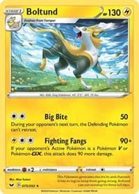Boltund (075) - SWSH01: Sword & Shield Base Set - Pokemon card
