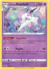 Galarian Rapidash - SWSH01: Sword & Shield Base Set - Pokemon card