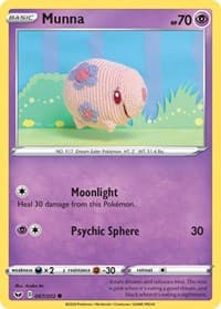 Munna - SWSH01: Sword & Shield Base Set - Pokemon card